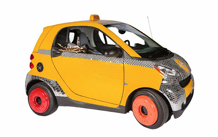 Wells Art Mosaic Smart Car